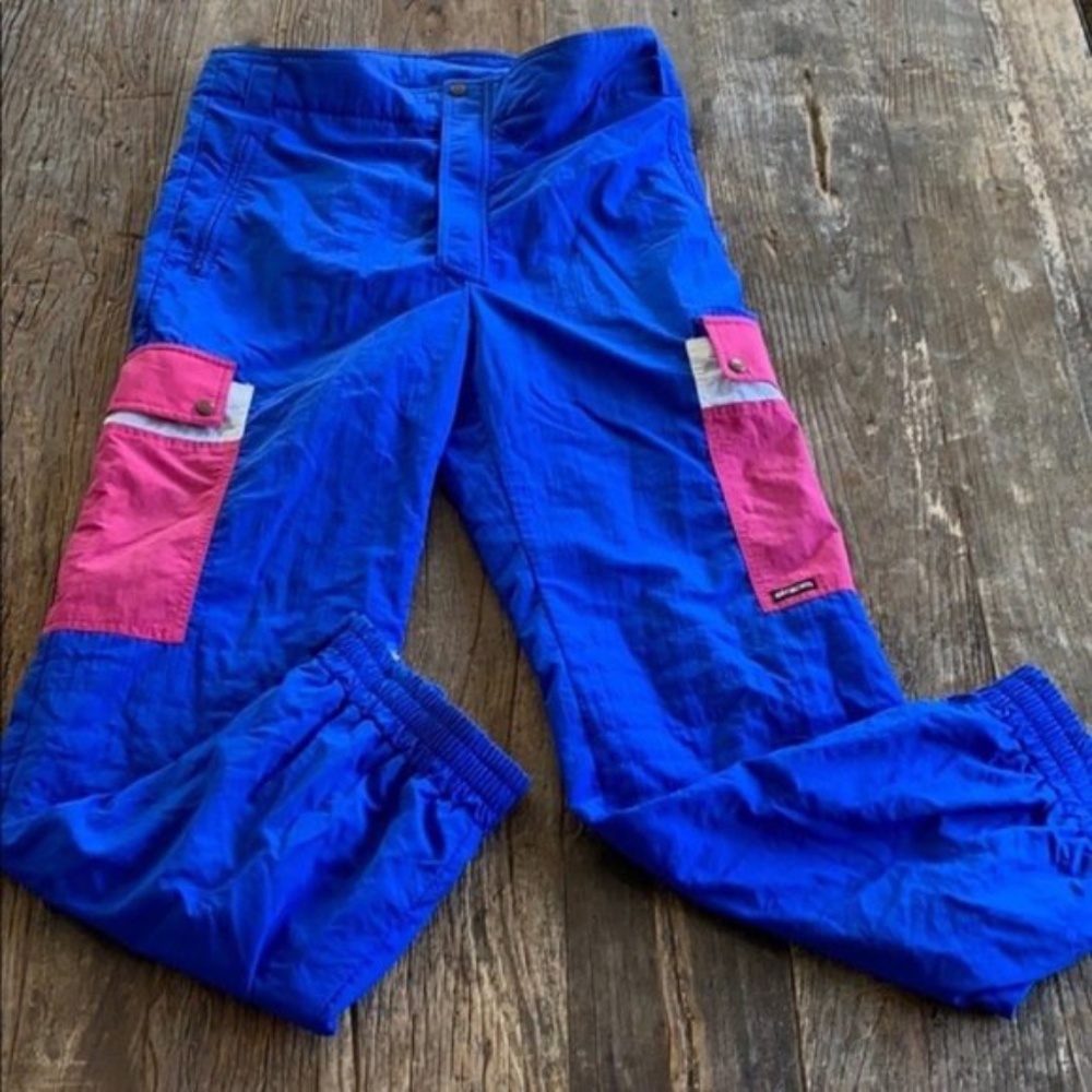 Vintage 80’s Slalom Color Block Ski Pants Size 36